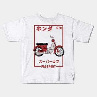 C70 Passport Honda Super Cub Kids T-Shirt